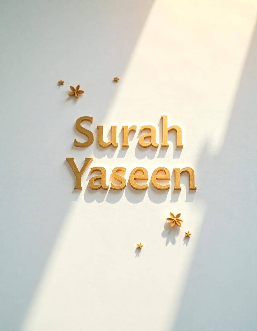 Surah Yaseen Transliteration for UK muslims