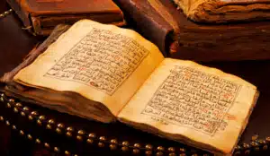 old copy of the original Quran (AI)